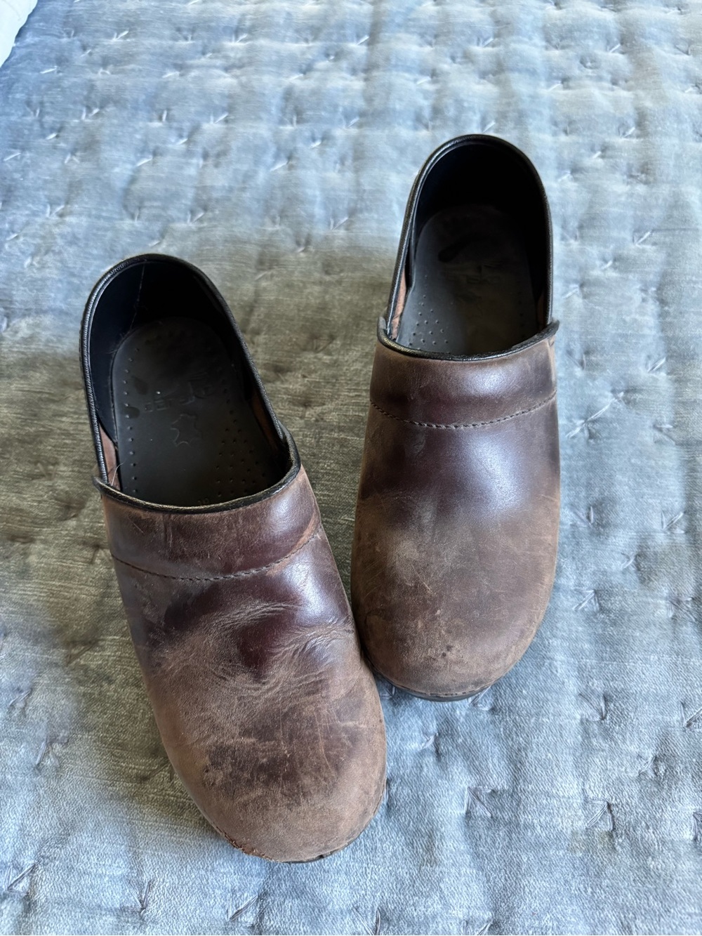Dansko Women's Brown Leather Clogs